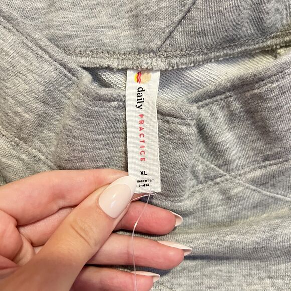 NWT Daily Practice by Anthropologie Seamed Midi Skirt Grey Women's Size XL - Picture 7 of 12